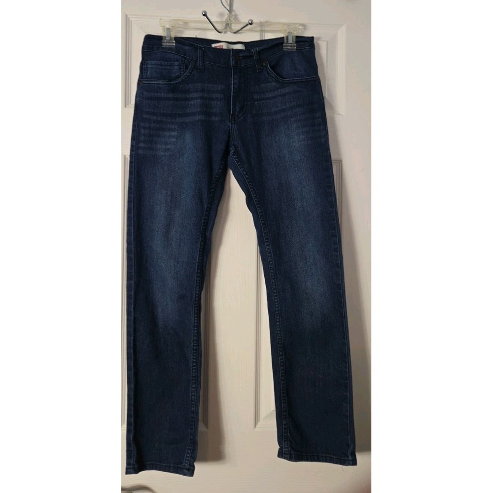 Boys Levi's 511 Slim Distressed Blue Denim Jeans Size 16R 28x28